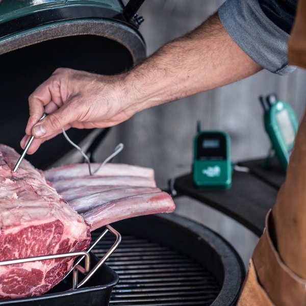 Big Green Egg, termometro wireless a doppia sonda, Termometri